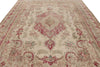 10x13 Beige and Magenta Anatolian Turkish Tribal Rug