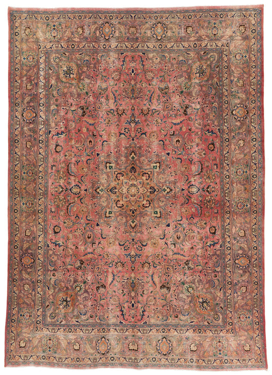 9x13 Rust and Brown Anatolian Turkish Tribal Rug