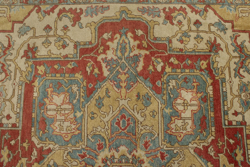 9x11 Mustard and Rust Persian Rug