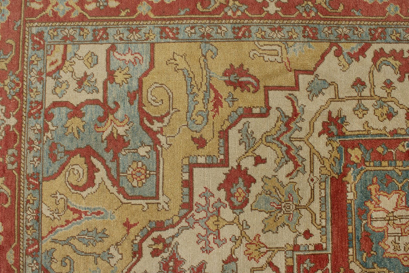 9x11 Mustard and Rust Persian Rug