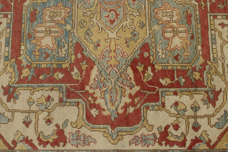 9x11 Mustard and Rust Persian Rug