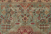 8x12 Olive Green and Red Anatolian Turkish Tribal Rug