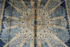 6x9 Beige and Blue Turkish Silk Rug
