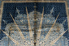 6x9 Beige and Blue Turkish Silk Rug