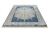 6x9 Beige and Blue Turkish Silk Rug