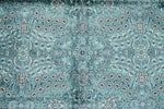 6x9 Blue and Navy Turkish Silk Rug