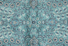 6x9 Blue and Navy Turkish Silk Rug