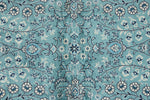 6x9 Blue and Navy Turkish Silk Rug