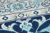 6x9 Blue and Navy Turkish Silk Rug