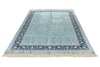 6x9 Blue and Navy Turkish Silk Rug