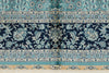 6x9 Blue and Navy Turkish Silk Rug