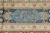 8x10 Red and Blue Turkish Silk Rug