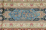 8x10 Red and Blue Turkish Silk Rug