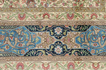 8x10 Red and Blue Turkish Silk Rug