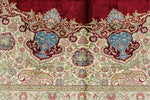 8x10 Red and Blue Turkish Silk Rug