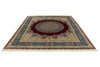 8x10 Red and Blue Turkish Silk Rug