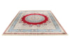 8x10 Red and Blue Turkish Silk Rug