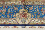 8x10 Navy and Blue Turkish Silk Rug