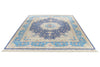 8x10 Navy and Blue Turkish Silk Rug