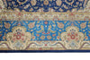 8x10 Navy and Blue Turkish Silk Rug