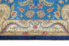 8x10 Navy and Blue Turkish Silk Rug