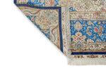 8x10 Navy and Blue Turkish Silk Rug