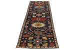 3x9 Navy and Multicolor Anatolian Traditional Runner