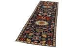 3x9 Navy and Multicolor Anatolian Traditional Runner