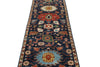3x9 Navy and Multicolor Anatolian Traditional Runner