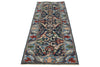 3x8 Navy and Blue Anatolian Traditional Runner