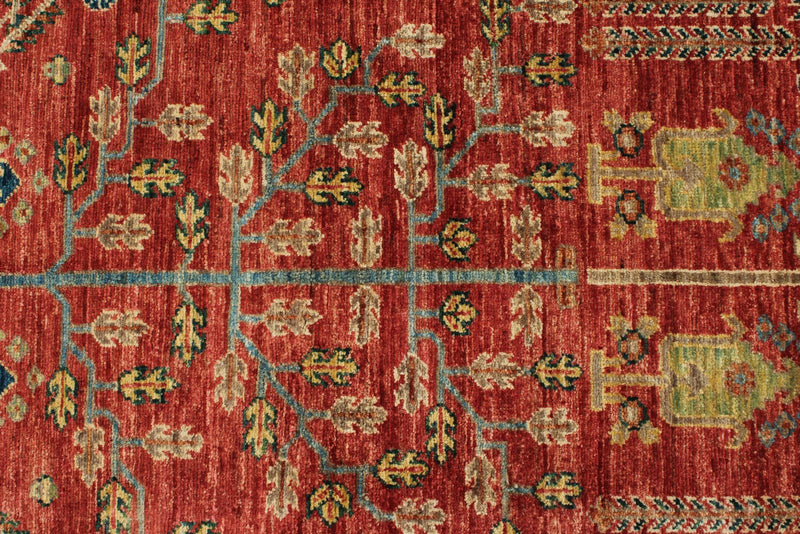 3x6 Rust and Multicolor Anatolian Traditional Runner