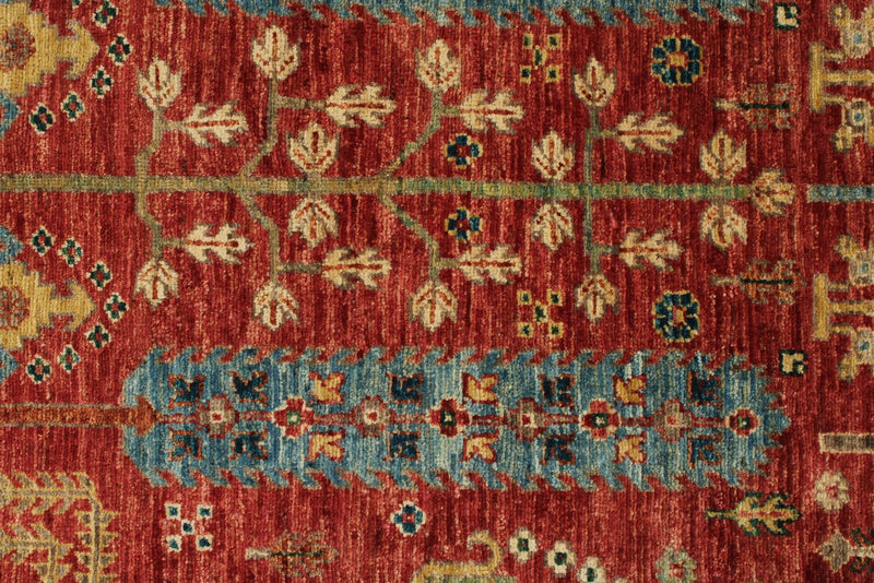 3x6 Rust and Multicolor Anatolian Traditional Runner