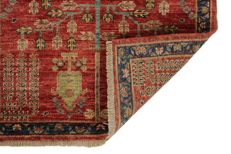3x6 Rust and Multicolor Anatolian Traditional Runner