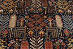 8x10 Navy and Multicolor Anatolian Traditional Rug