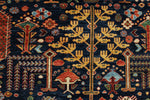 8x10 Navy and Multicolor Anatolian Traditional Rug