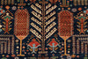 8x10 Navy and Multicolor Anatolian Traditional Rug