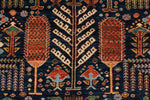 8x10 Navy and Multicolor Anatolian Traditional Rug