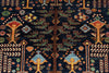 8x10 Navy and Multicolor Anatolian Traditional Rug