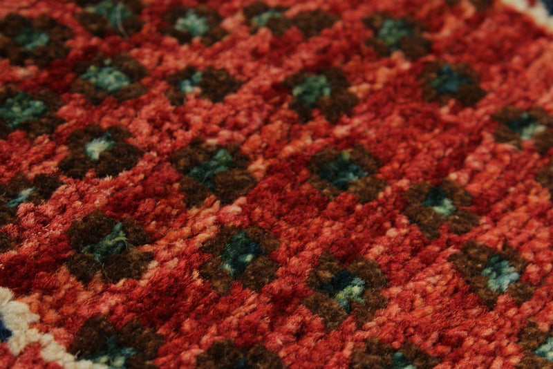 8x10 Navy and Multicolor Anatolian Traditional Rug