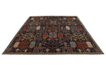 8x10 Navy and Multicolor Anatolian Traditional Rug