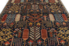 8x10 Navy and Multicolor Anatolian Traditional Rug