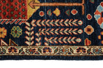 8x10 Navy and Multicolor Anatolian Traditional Rug