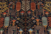 8x10 Navy and Multicolor Anatolian Traditional Rug