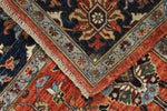 8x10 Rust and Navy Anatolian Traditional Rug