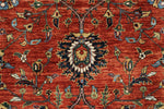 8x10 Rust and Navy Anatolian Traditional Rug