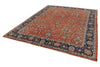 8x10 Rust and Navy Anatolian Traditional Rug