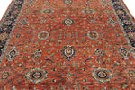 8x10 Rust and Navy Anatolian Traditional Rug