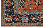 8x10 Rust and Navy Anatolian Traditional Rug