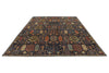 10x14 Navy and Multicolor Anatolian Traditional Rug