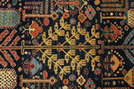 10x14 Navy and Multicolor Anatolian Traditional Rug